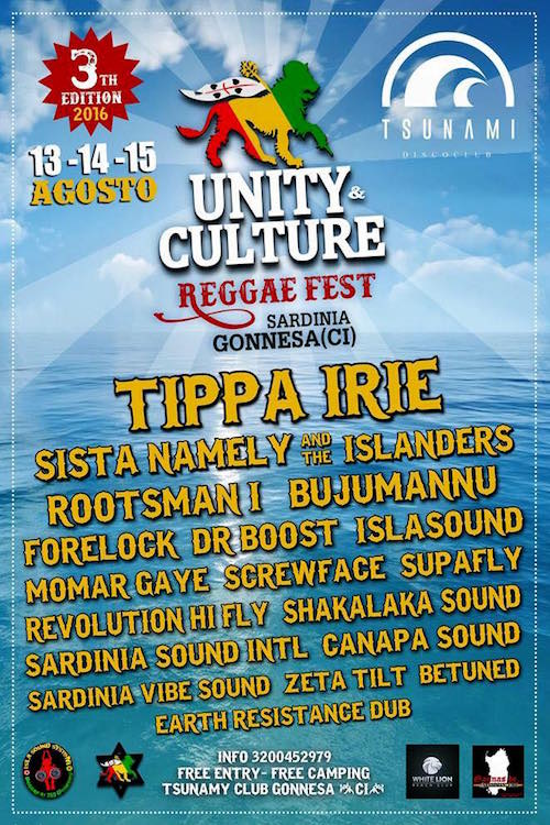 Unity & Culture Reggae Festival 2016