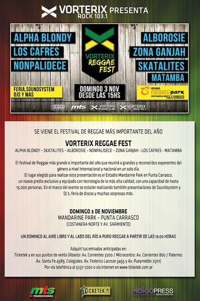 Vorterix Reggae Fest 2013