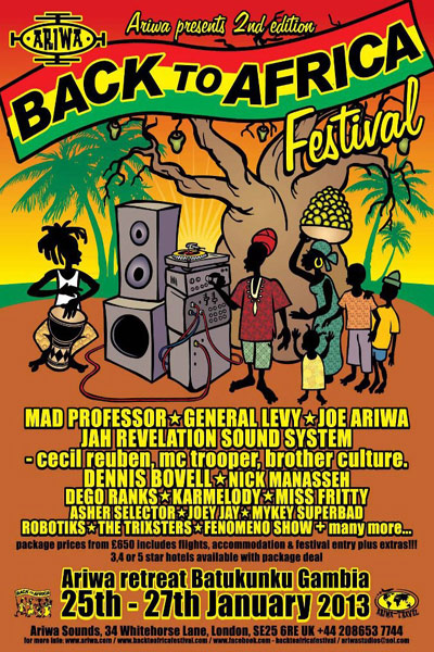 Back To Africa Dub Festival 2013