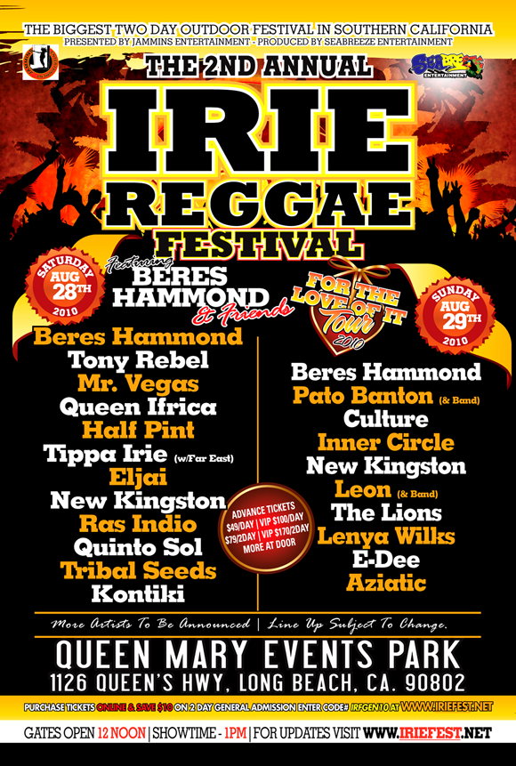 Irie Reggae Festival