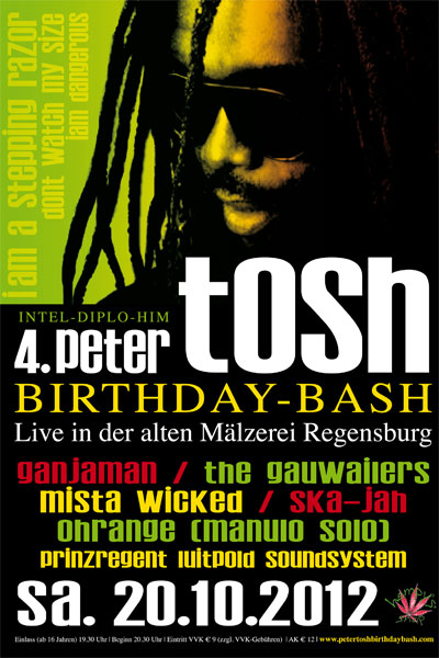 Peter Tosh Birthday-Bash 2012