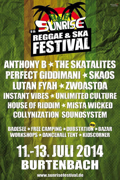 Sunrise Reggae & Ska Festival 2014