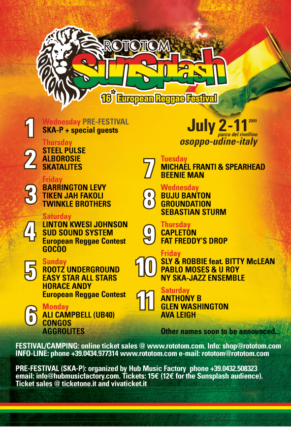 Rototom Sunsplash 2009