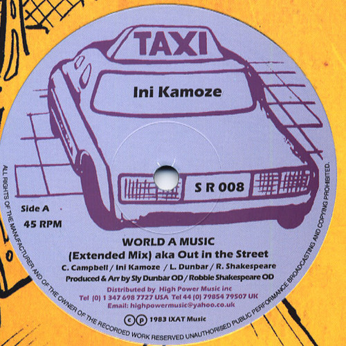 Ini Kamoze - World A Reggae (12" & Version)