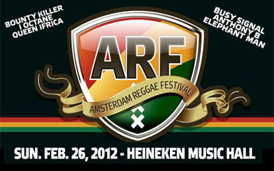 Line-Up: Amsterdam Reggae Festival 2012