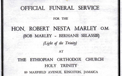 Video: Bob Marley Funeral May 21st 1981