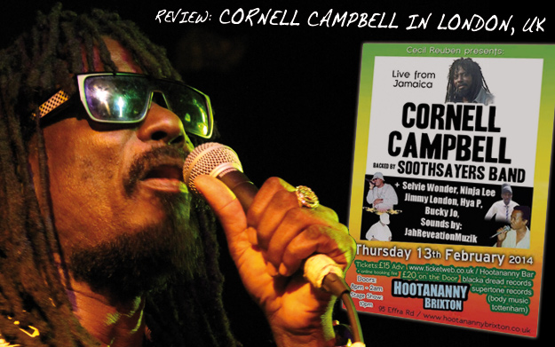 Review: Cornell Campbell in London, UK 2/13/2014