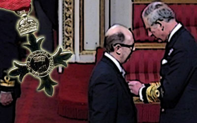 David Rodigan Collects MBE from Prince Charles