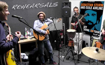 Tour-Rehearsals: Sebastian Sturm & Exile Airline