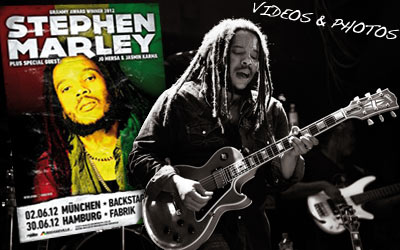 Videos & Photos: Stephen Marley in Hamburg, Germany 6/30/2012