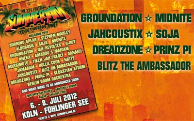 New Artists for SummerJam 2012: Groundation, Midnite, SOJA...