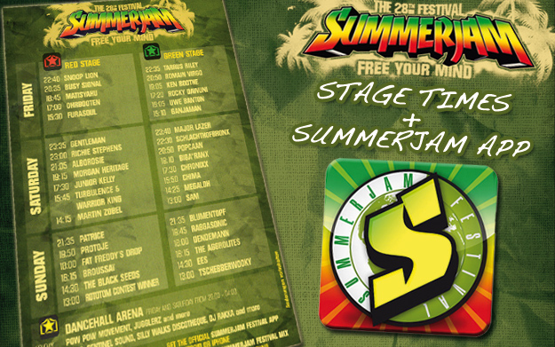 SummerJam 2013: Stage Times + New App