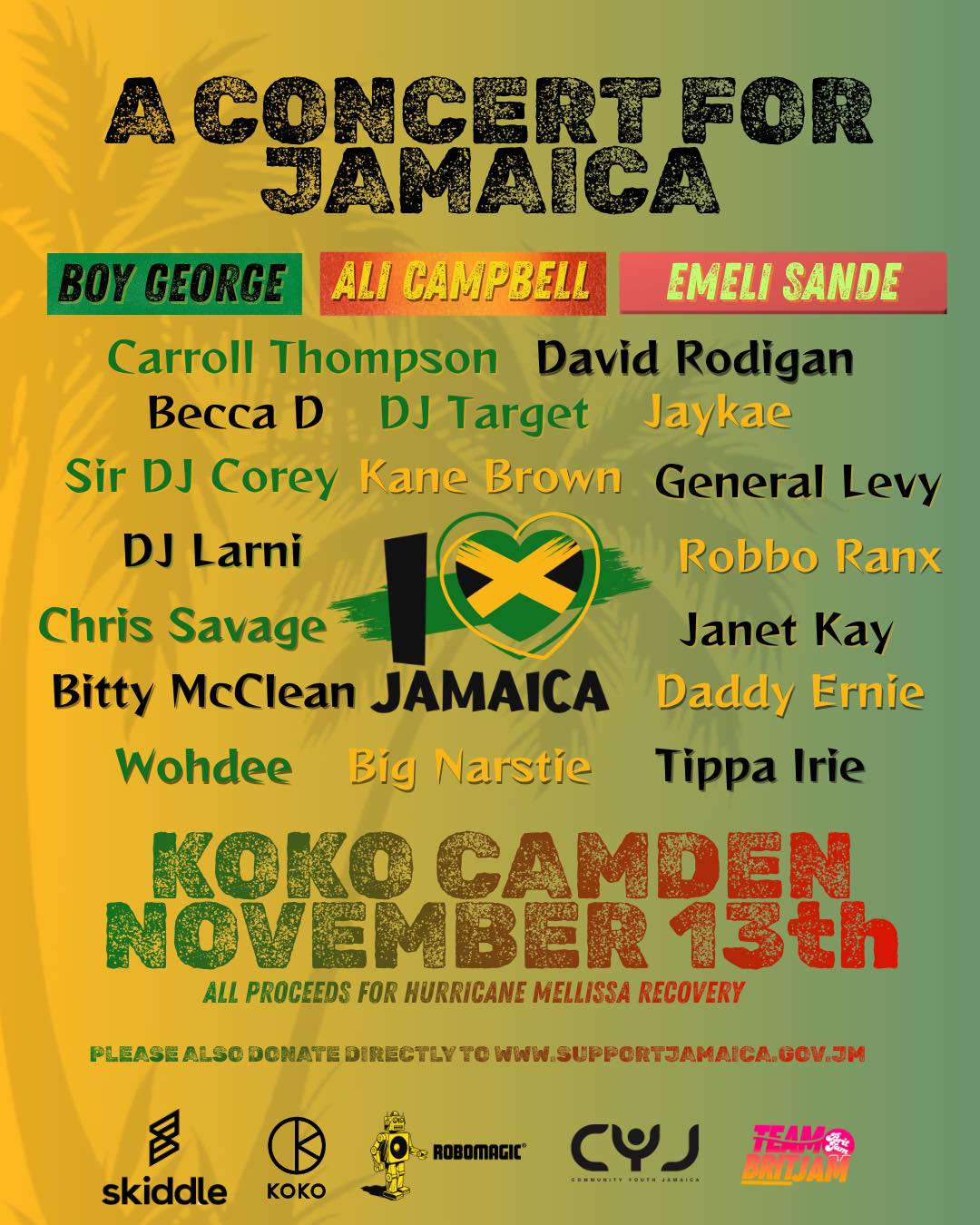 A Concert For Jamaica 2025
