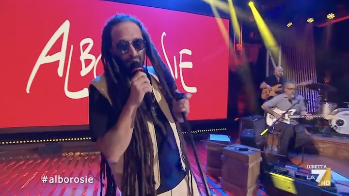 Alborosie - Get Up Stand Up @ La7 Attualità [3/27/2023]