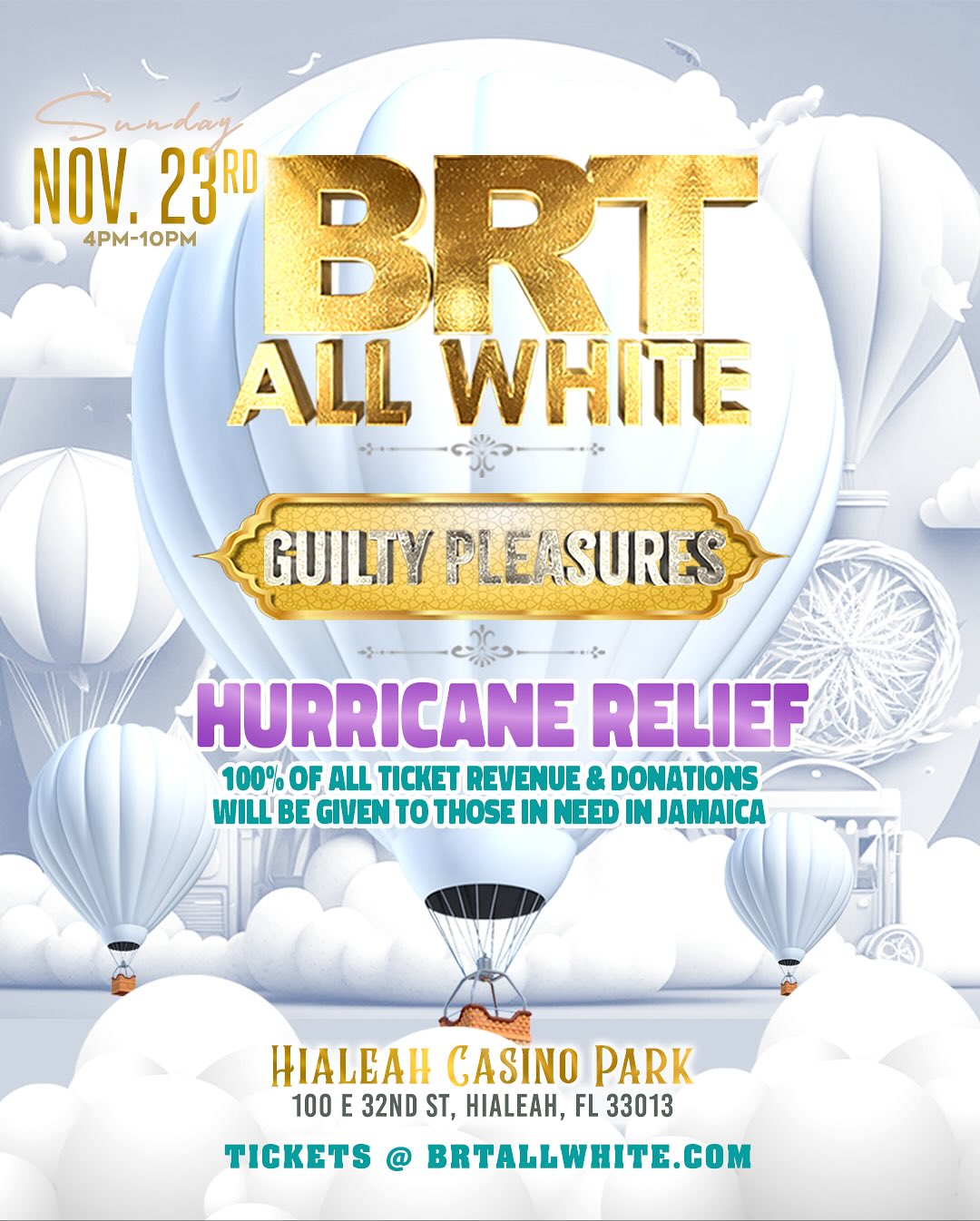 BRT All White - Hurricane Relief Concert 2025