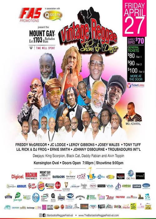 Barbados Vintage Reggae Show & Dance 2018