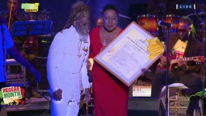 Bunny Wailer awarded at JaRIA Honour Awards 2020 [2/25/2020]