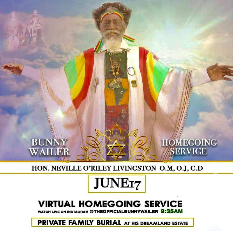 Bunny Wailer - Virtual Homegoing Service 2021