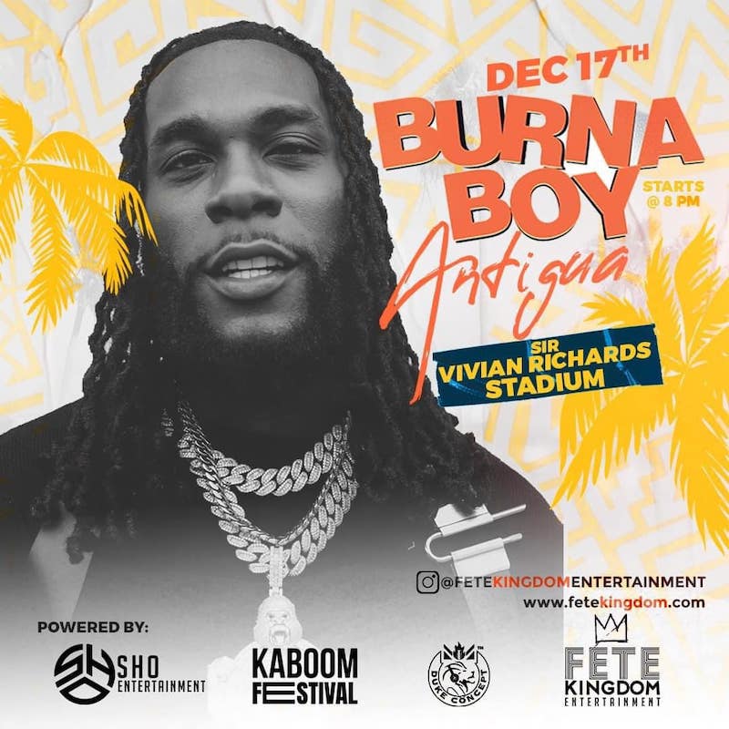 Burna Boy - Live in Antigua 2022