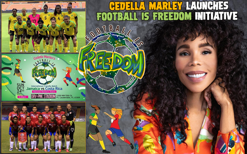 Cedella Marley Launches 'Football Is Freedom' Initiative