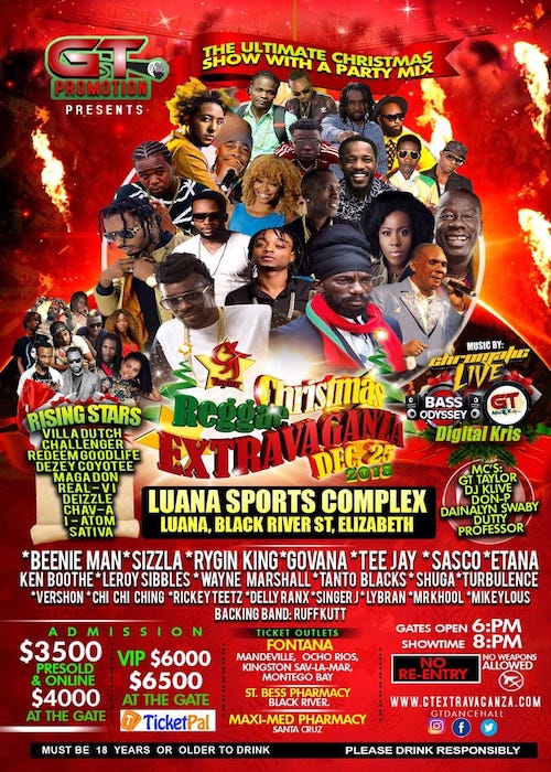 Christmas Reggae Extravaganza 2018