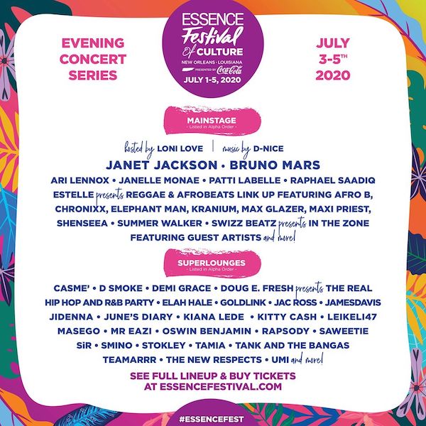 POSTPONED: Essence Music Festival 2020