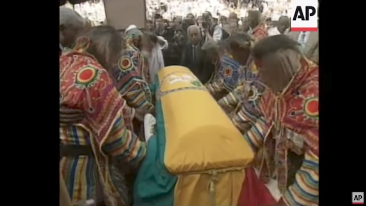 Haile Selassie Reburied in Ethiopia (AP Footage) [11/5/2000]