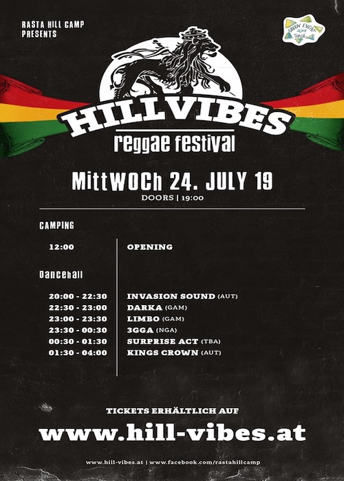 Hill Vibes Reggae Festival 2019