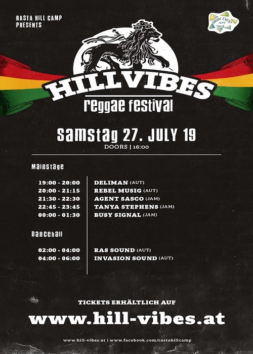 Hill Vibes Reggae Festival 2019