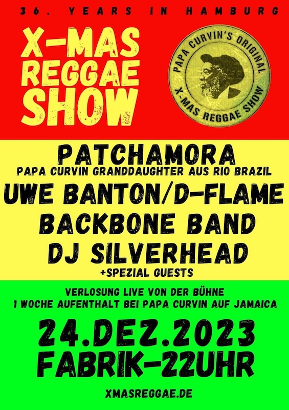Jamaica Papa Curvin's Xmas Reggae Show 2023
