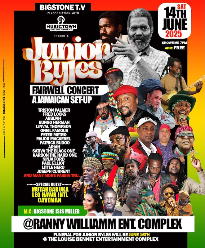 Junior Byles Farewell Concert 2025