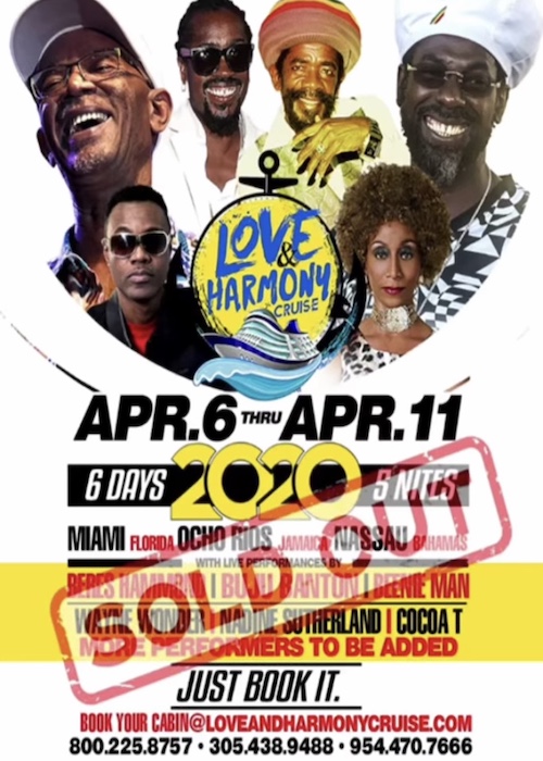 Postponed Love & Harmony Cruise 2020