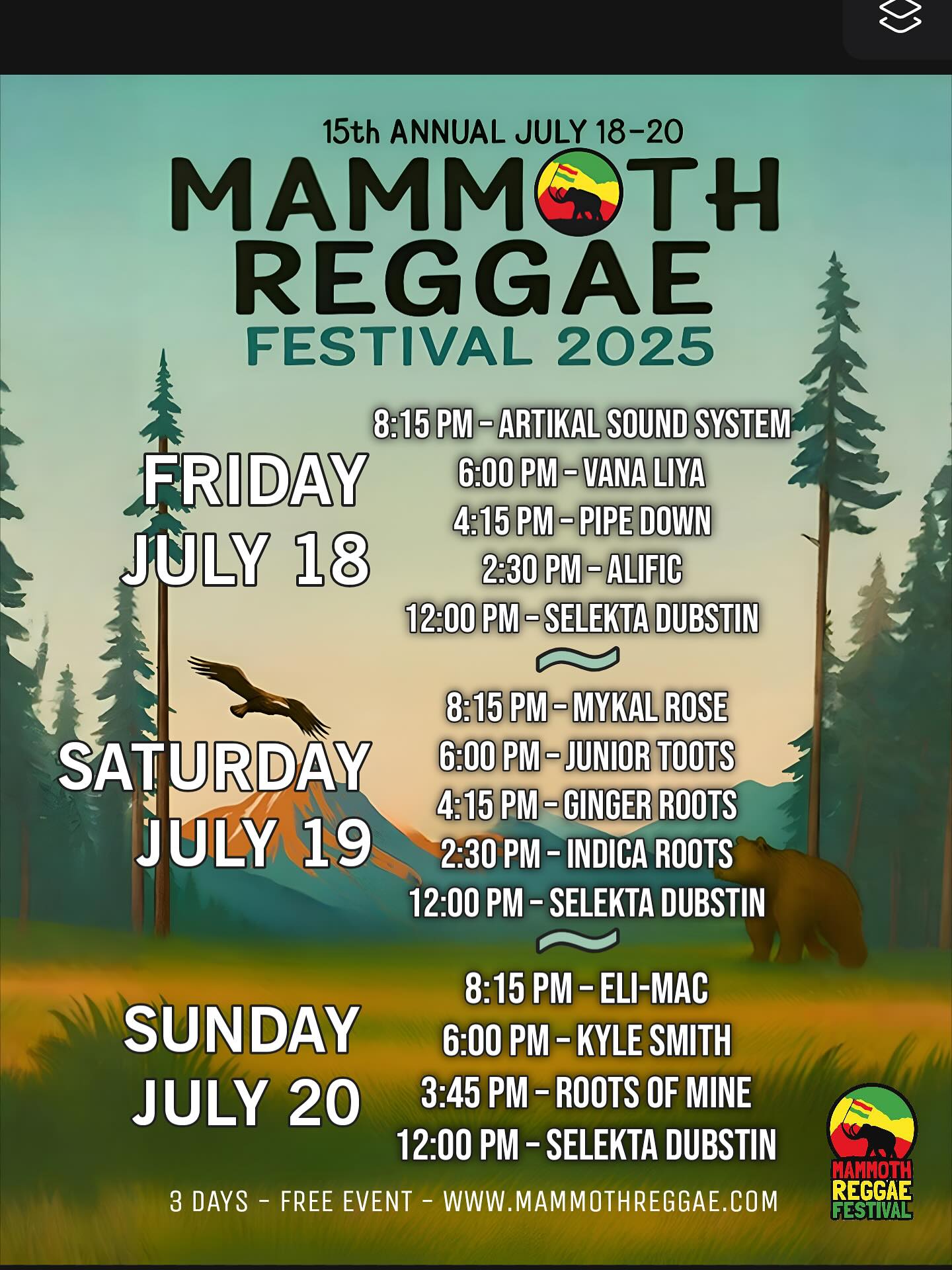 Mammoth Reggae Festival 2025