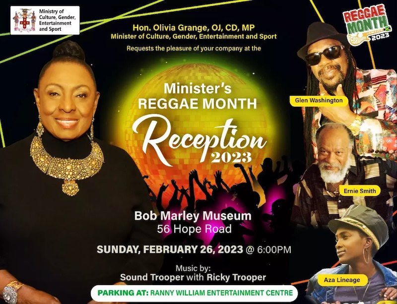 POSTPONED: Minister's Reggae Month Reception 2023