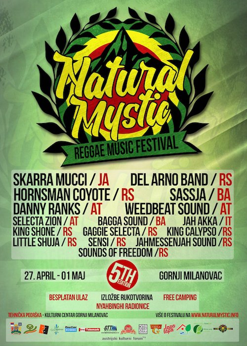 Natural Mystic Reggae Music Festival 2018