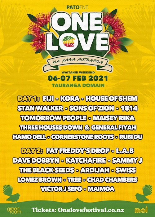 One Love Festival New Zealand 2021 reggaeville