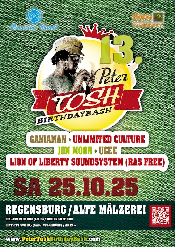 Peter Tosh Birthday Bash 2025