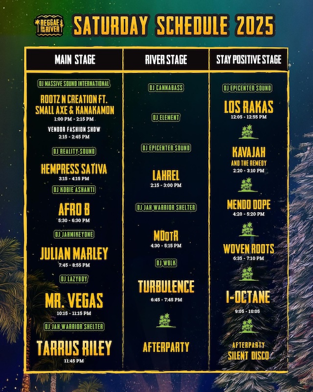 Reggae on the River 2025