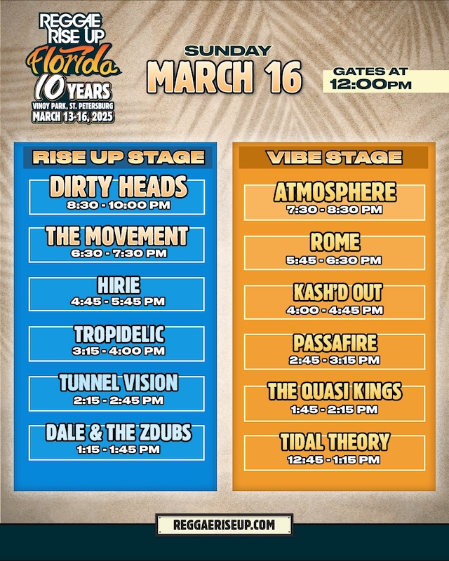 Reggae Rise Up - Florida 2025