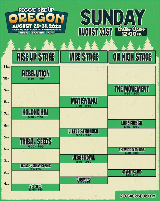 Reggae Rise Up - Oregon 2025