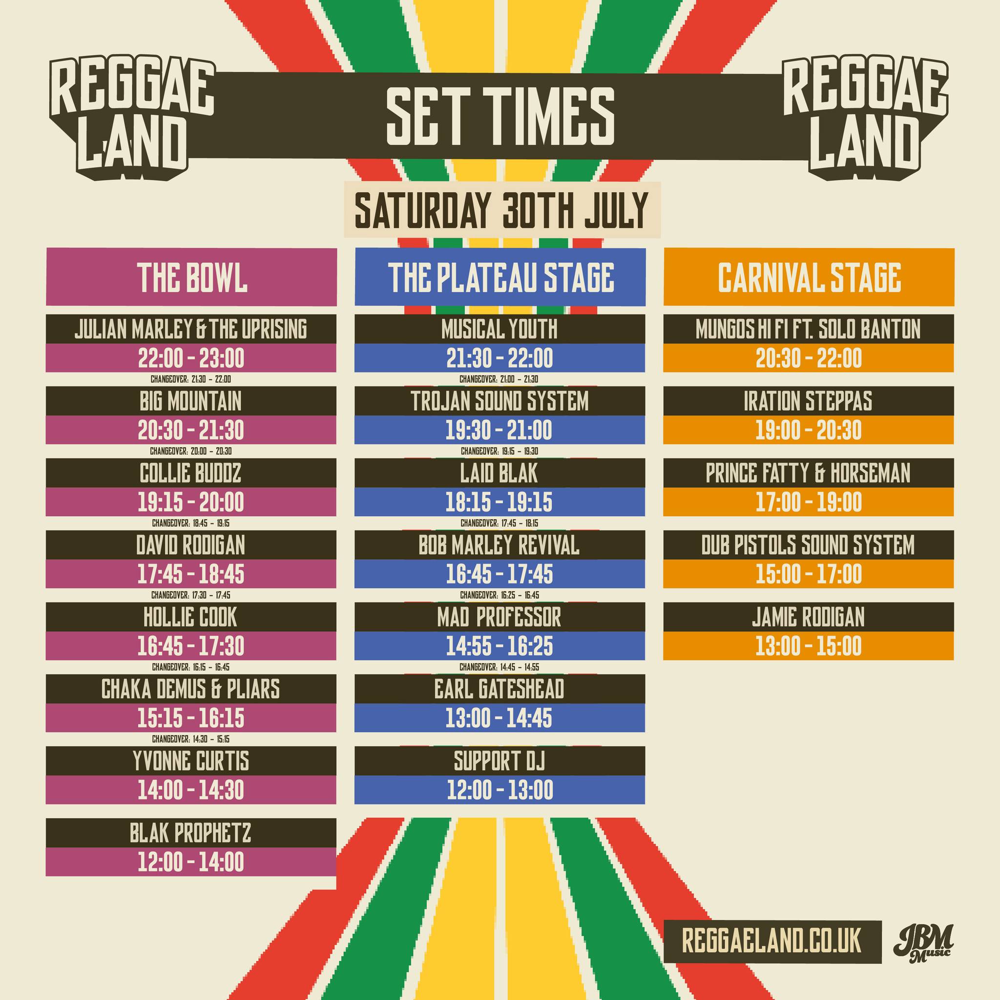 Information Reggae Land 2022