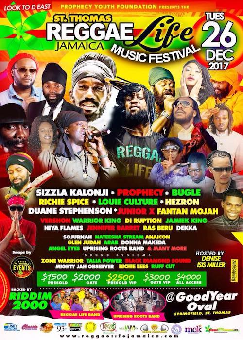 Reggae Life Jamaica Music Festival 2017