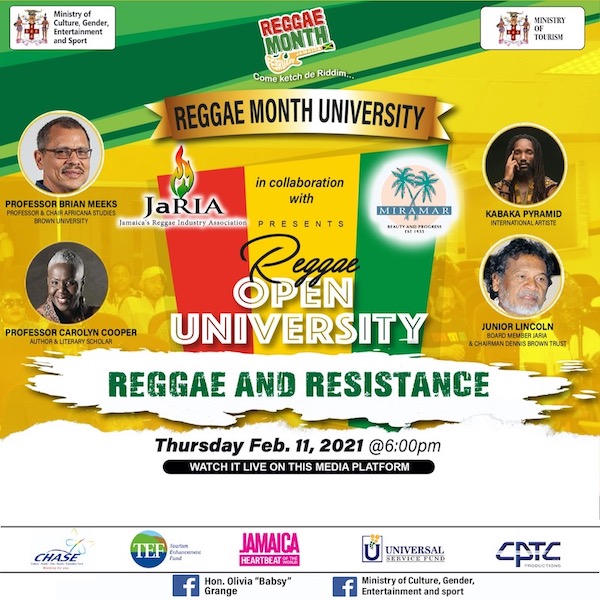 Reggae Open University - Reggae and Resistance 2021