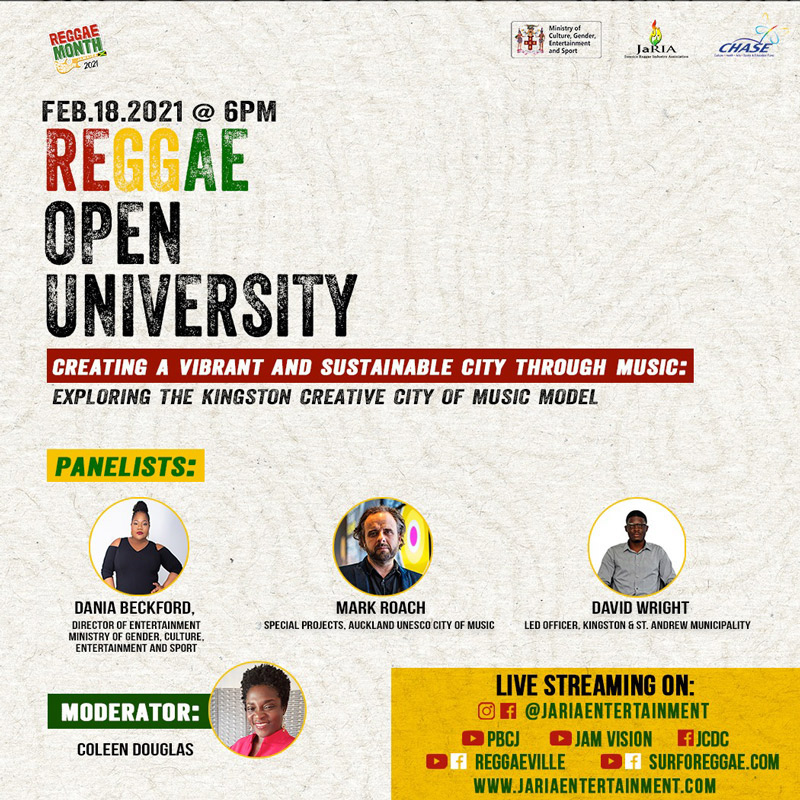 Reggae Open University - Reggae and the Music City 2021