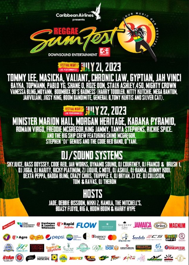 Reggae Sumfest 2023