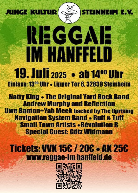 Reggae im Hanffeld 2025
