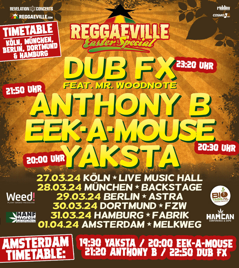 Reggaeville Easter Special meets Summerjam - Köln 2024