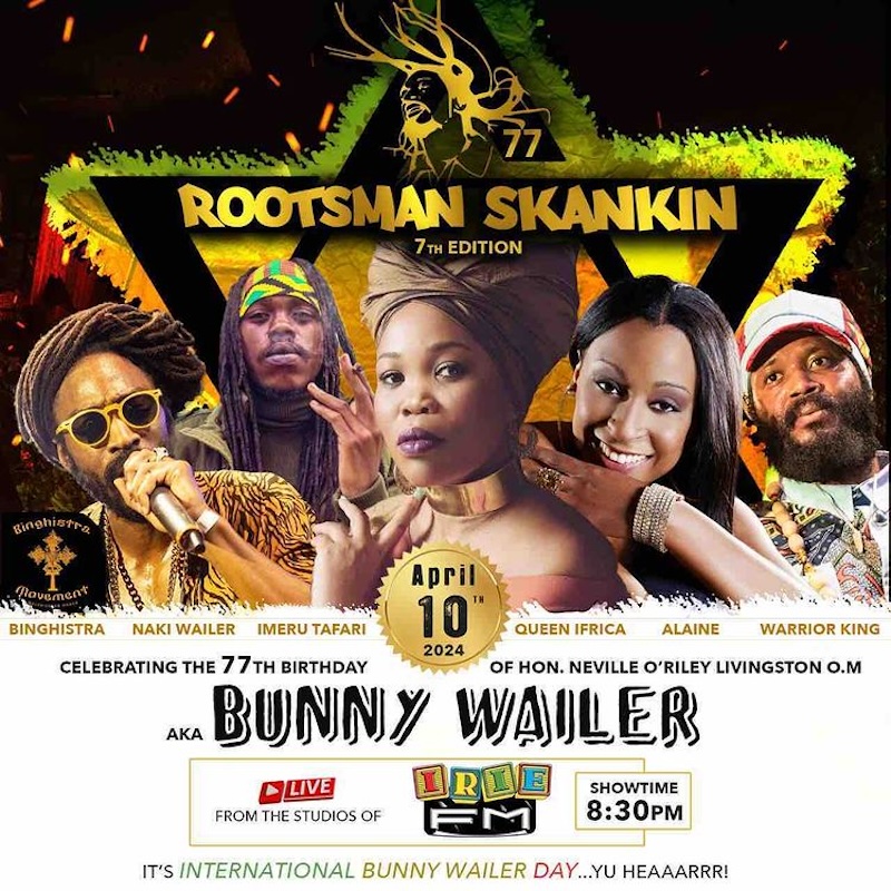 Bunny Wailer 77th Earthstrong - Rootsman Skanking 2024