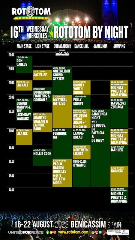 Rototom Sunsplash 2023