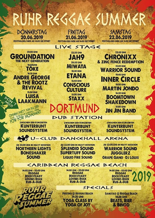 Ruhr Reggae Summer - Dortmund 2019